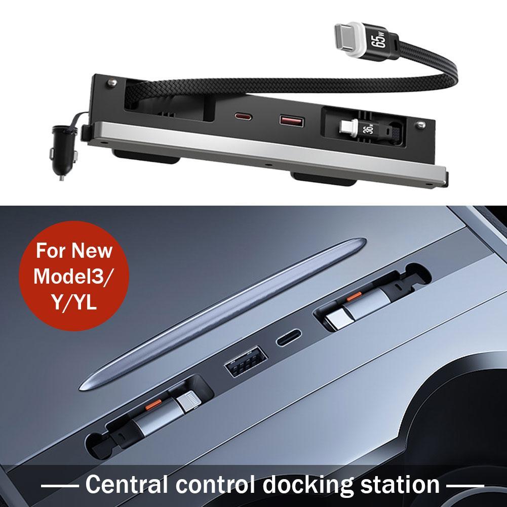 Usb Hub Type C - Estação de Conexão Central para Carro