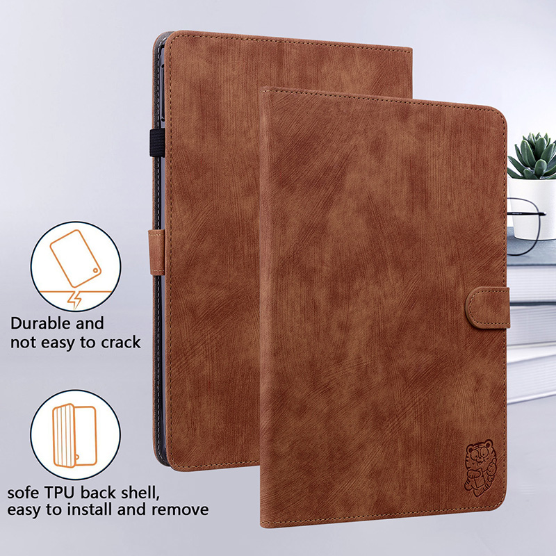 Capa de couro tigre fofa para  - Tablet Accessories Amazon avaliação e preço