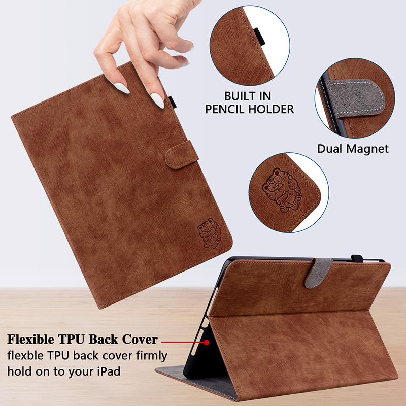 Capa de couro tigre fofa para  - Tablet Accessories Amazon avaliação e preço