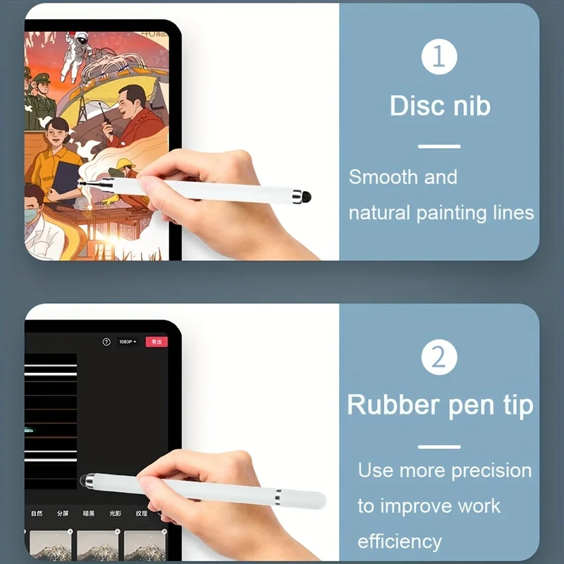 Caneta stylus 2 em 1, tablet d - Pen Tablet Accessories avaliação e preço